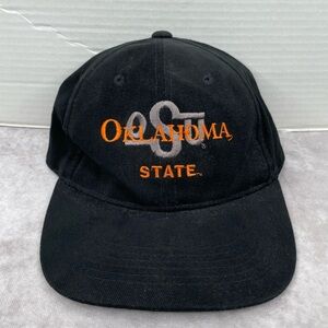 Vintage Oklahoma State OSU Cowboys Snapback Hat Cap Black NCAA OSFA Adult